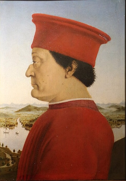 Portrét Frédérica z Montefeltro – Piero della Francesca (kolem roku 1472)