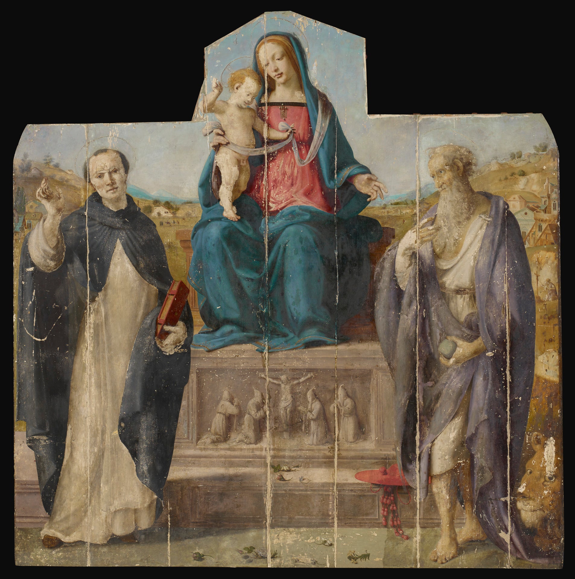 Vierge à l'Enfant avec saint Vincent Ferrier et saint Jérôme - Piero di Cosimo