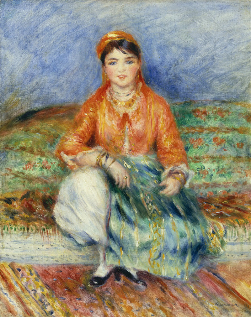 Alžírská dívka - Pierre-Auguste Renoir