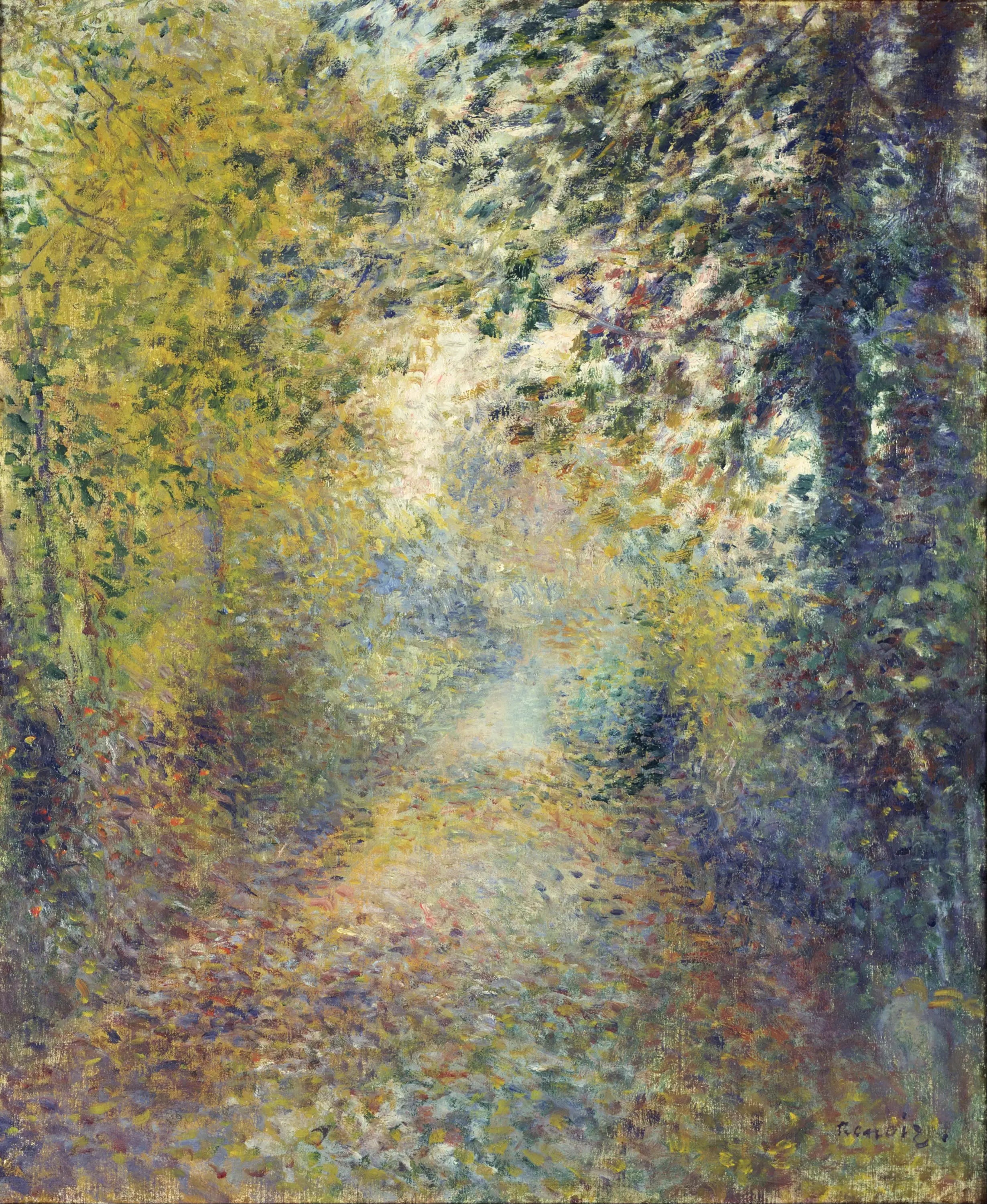 Reproduction du tableau « Dans les bois - Pierre-Auguste Renoir » par Alpha Reproduction en peinture à l’huile