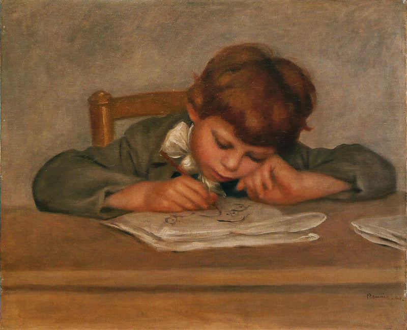 Syn umělce, Jean, kresba - Pierre-Auguste Renoir