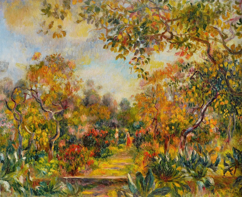 Krajina v Beaulieu - Pierre-Auguste Renoir