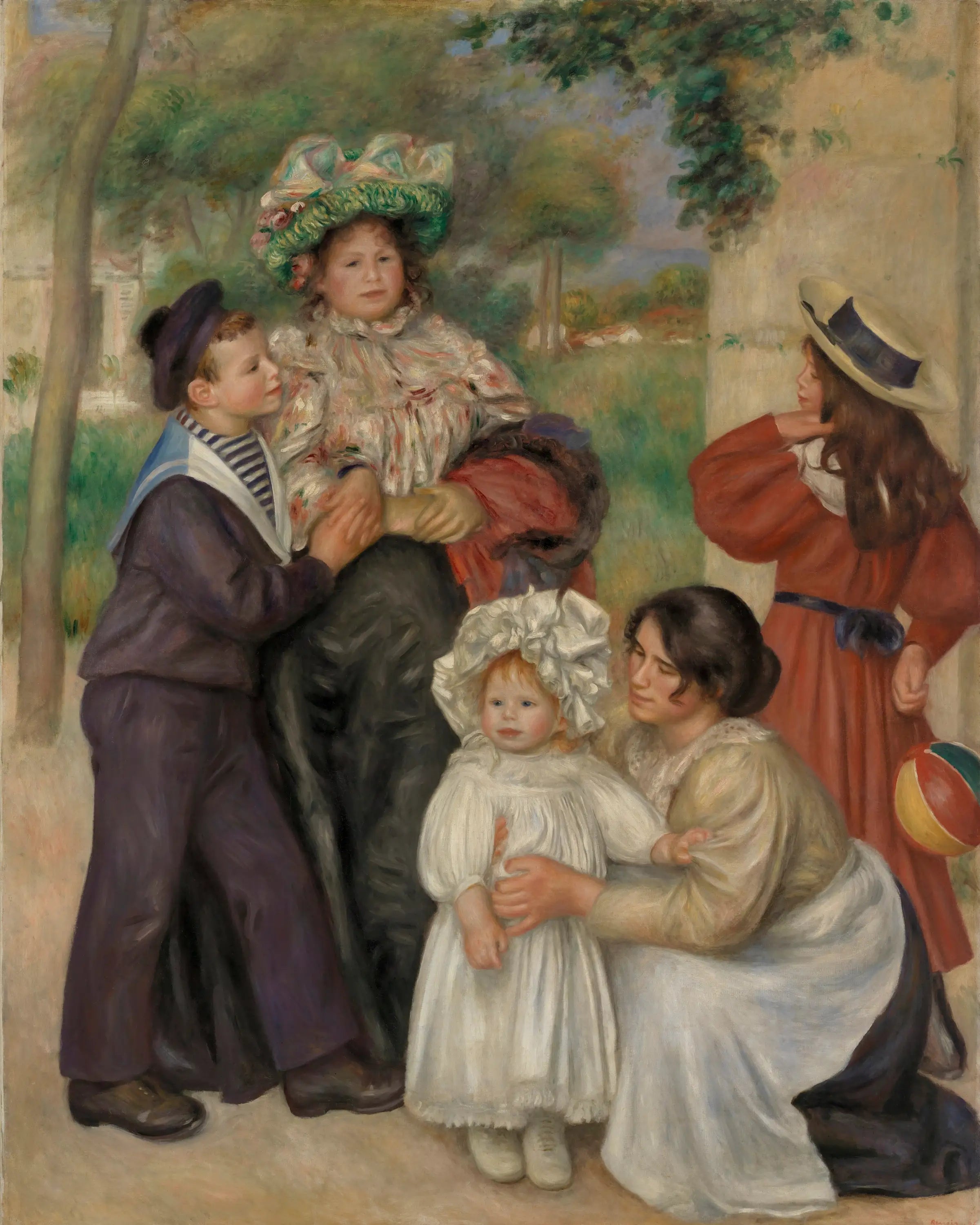 Reproduction du tableau « La famille de l'artiste - Pierre-Auguste Renoir » par Alpha Reproduction en peinture à l’huile