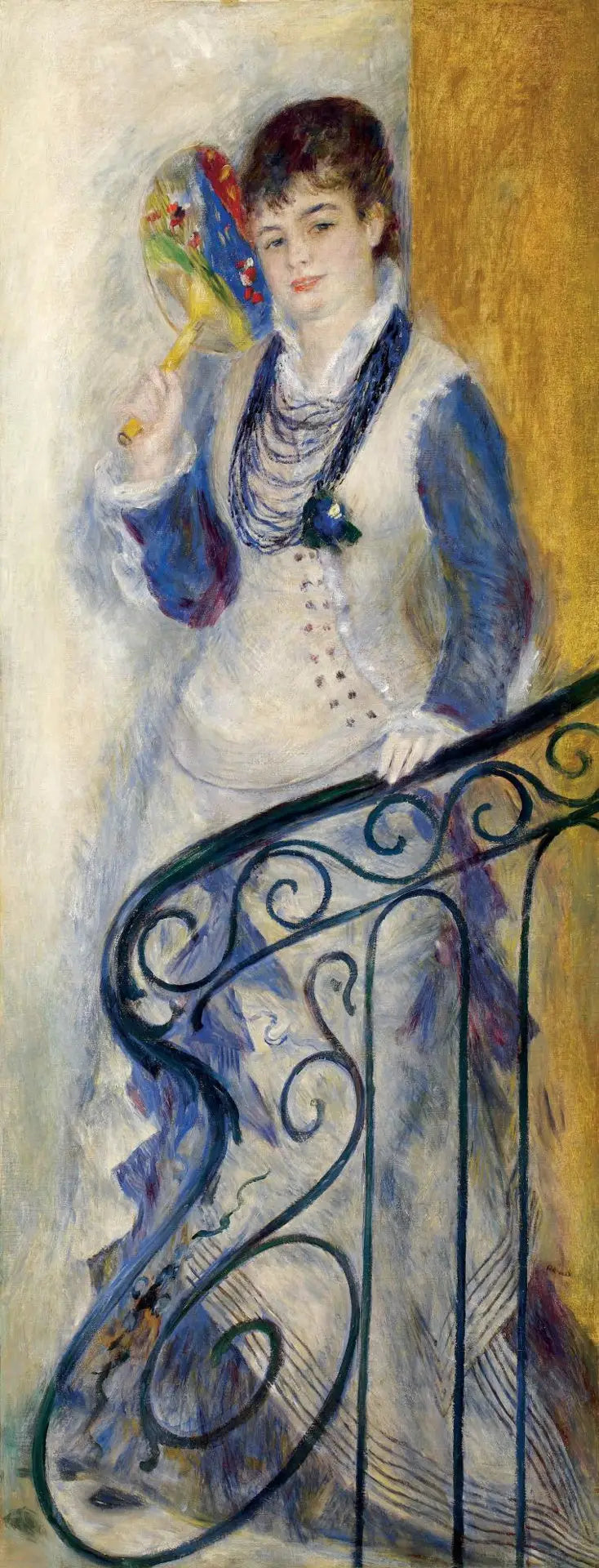 Žena na schodech - Pierre-Auguste Renoir