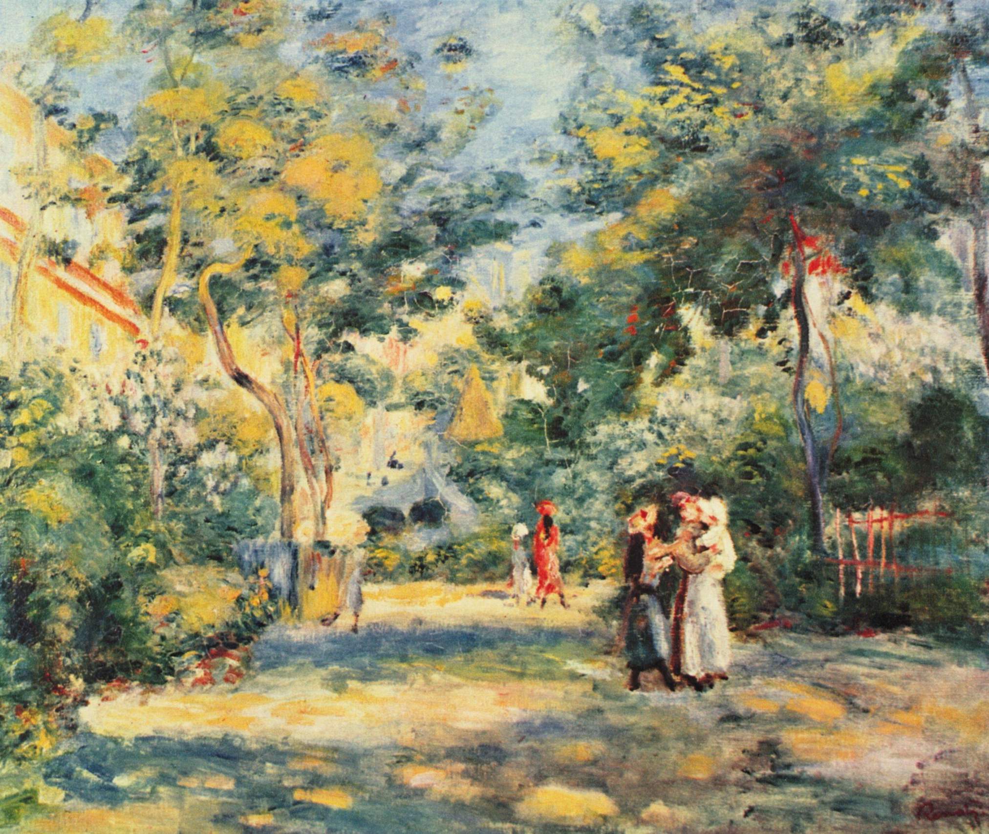 Reproduction du tableau « Un jardin à Montmartre - Pierre-Auguste Renoir » par Alpha Reproduction en peinture à l’huile