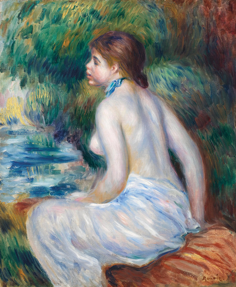 Sedící plavkyně - Pierre-Auguste Renoir
