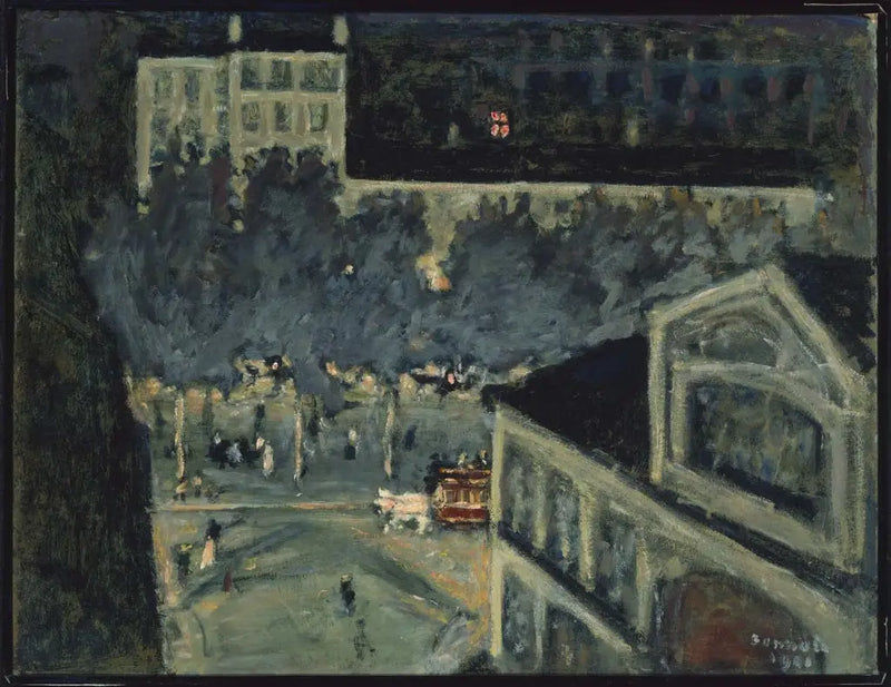 Boulevard Paříže v noci - Pierre Bonnard