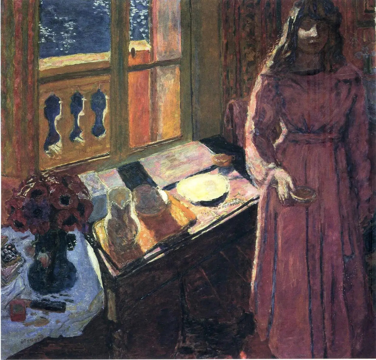 Reproduction du tableau « Le Bol de lait - Pierre Bonnard » par Alpha Reproduction en peinture à l’huile