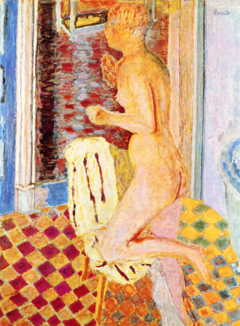 Nahá u židle - Pierre Bonnard
