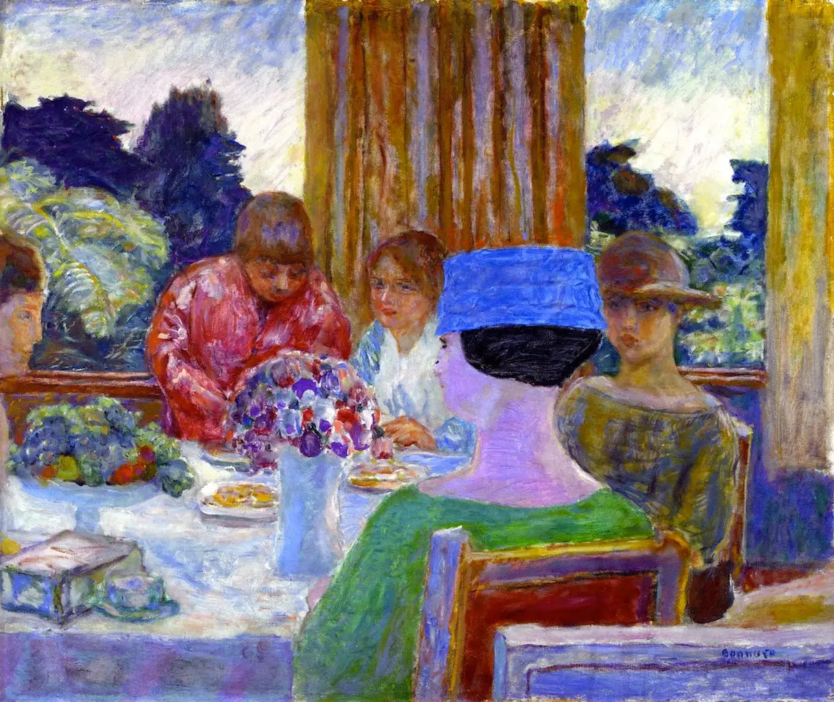 Reproduction du tableau « Le Thé - Pierre Bonnard » par Alpha Reproduction en peinture à l’huile