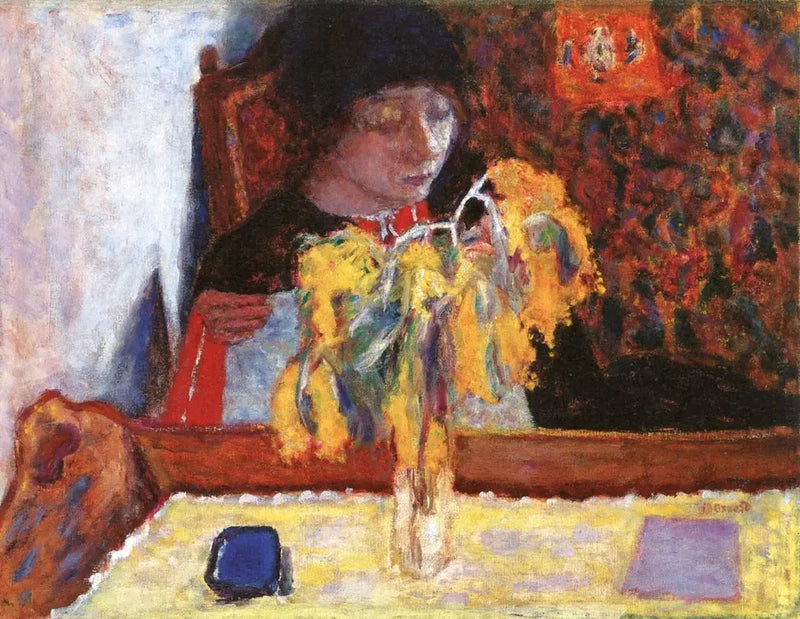 Žena s mimózou - Pierre Bonnard