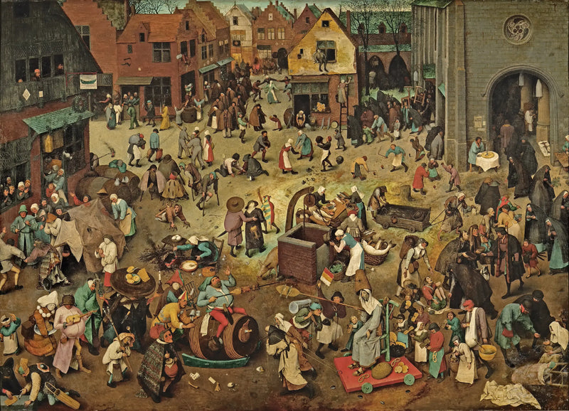 Souboj karnevalu a postního období - Pieter Brueghel starší