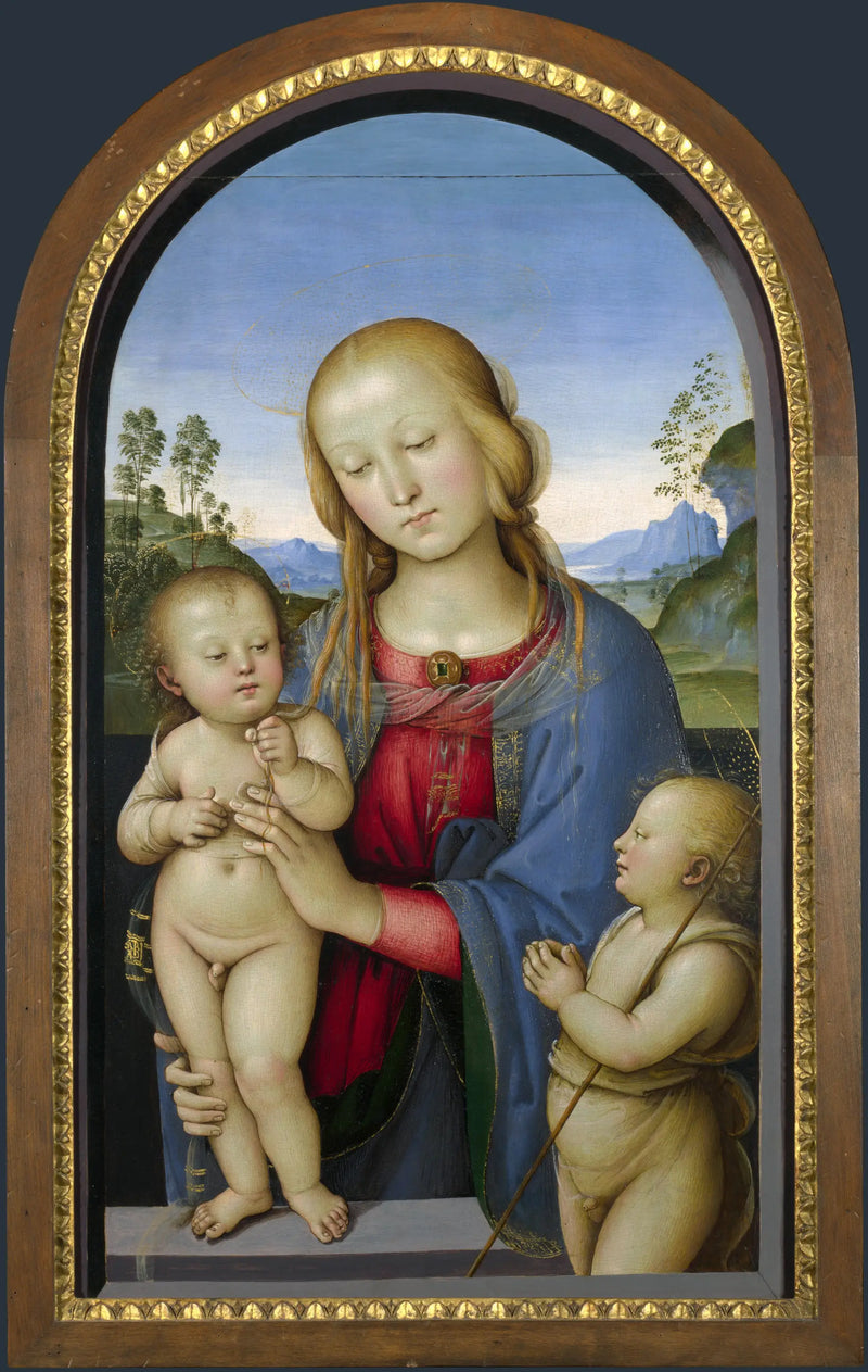 Panna Marie s dítětem a svatým Janem - Pietro Perugino