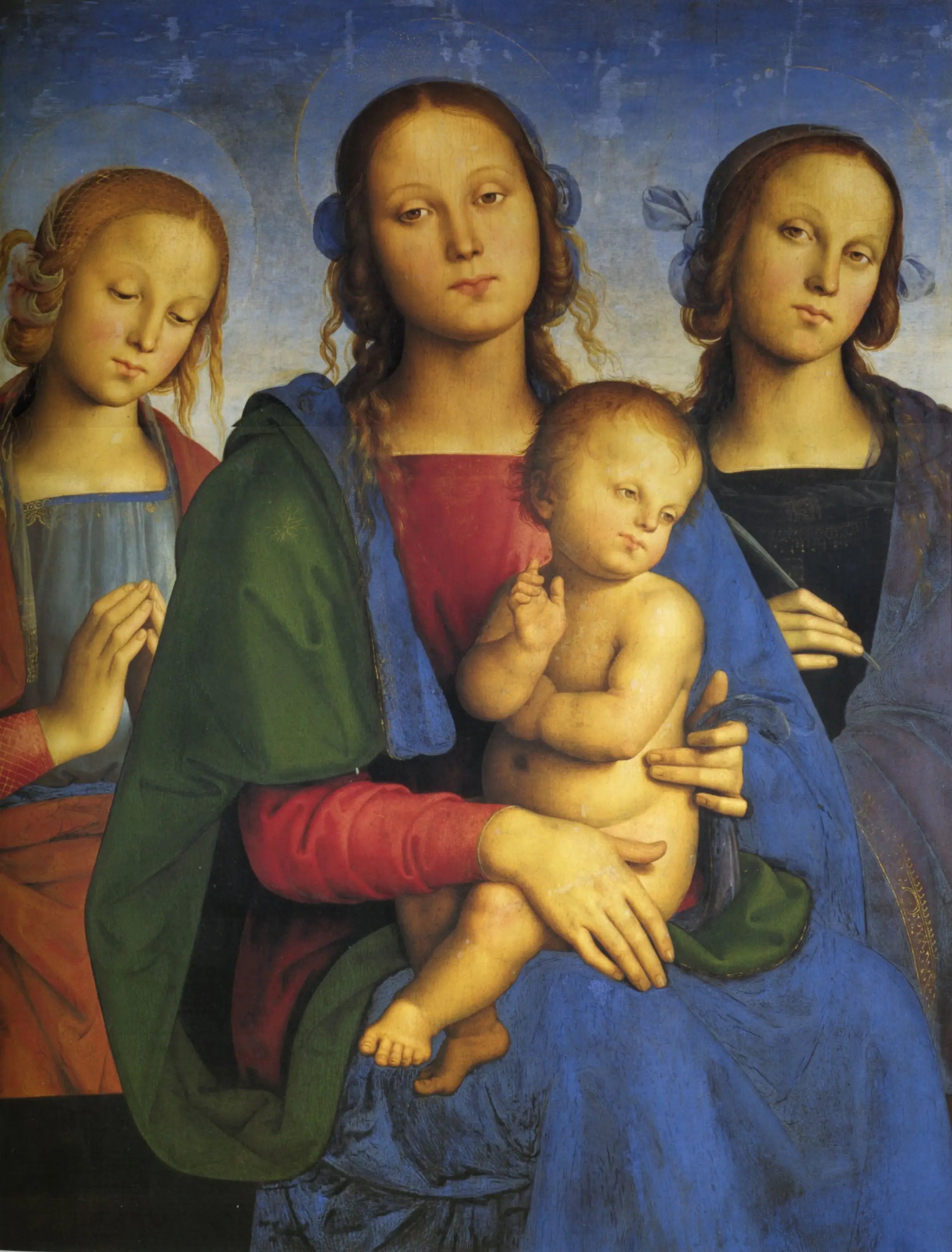 La Vierge à l’Enfant entre sainte Catherine d’Alexandrie et une sainte - Pietro Perugino - Alpha Reproduction