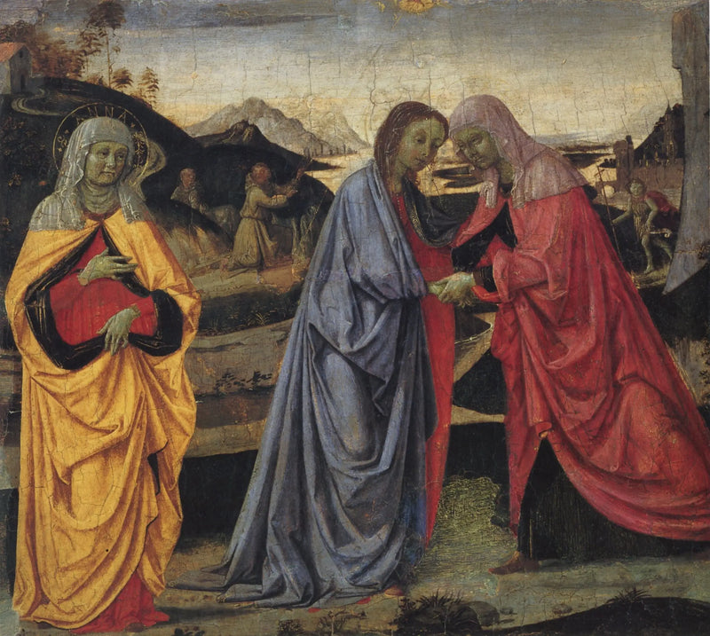 Navštívení Panny Marie se svatou Annou - Pietro Perugino