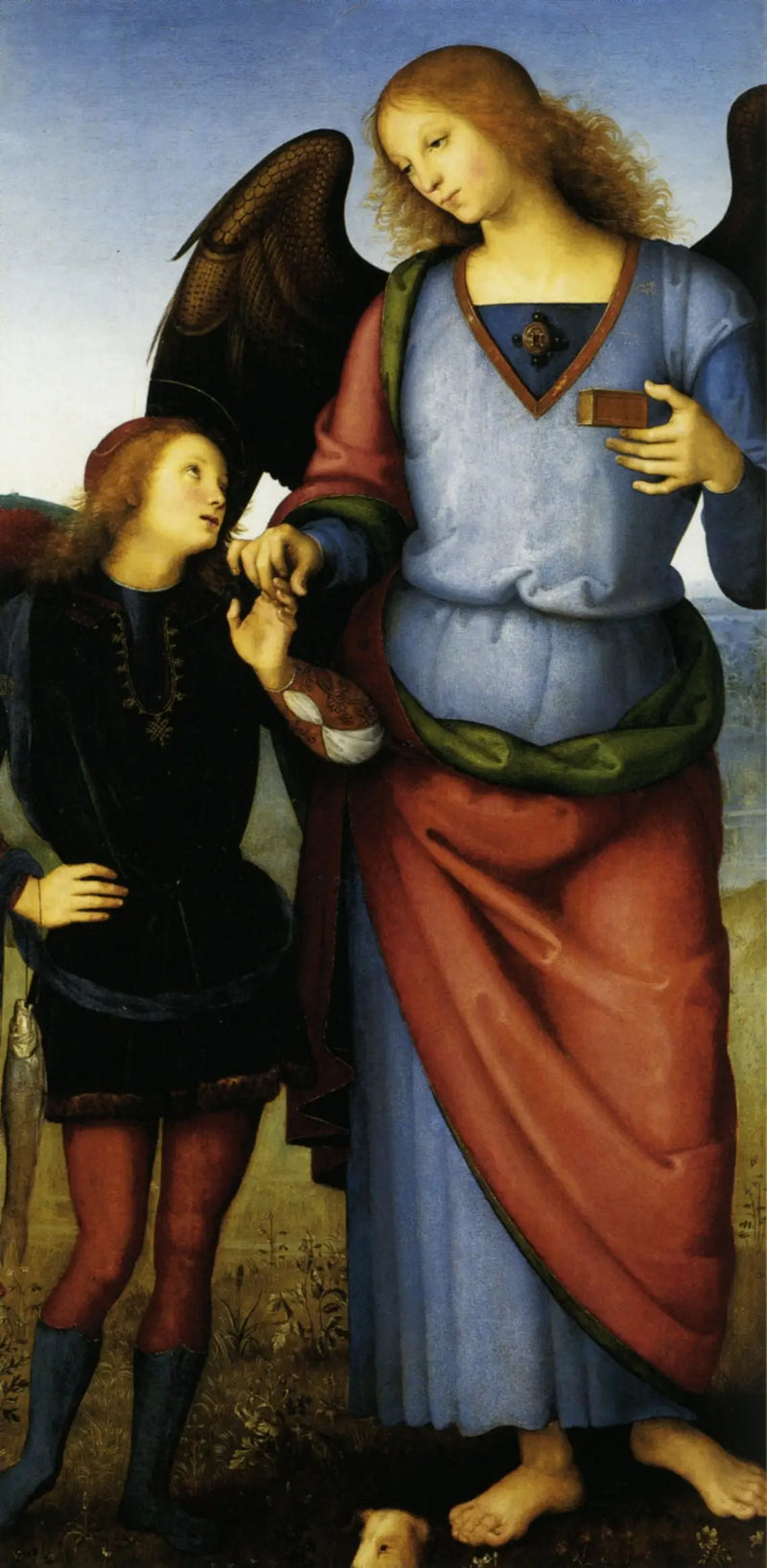 Archanděl Rafael a Tobias - Pietro Perugino