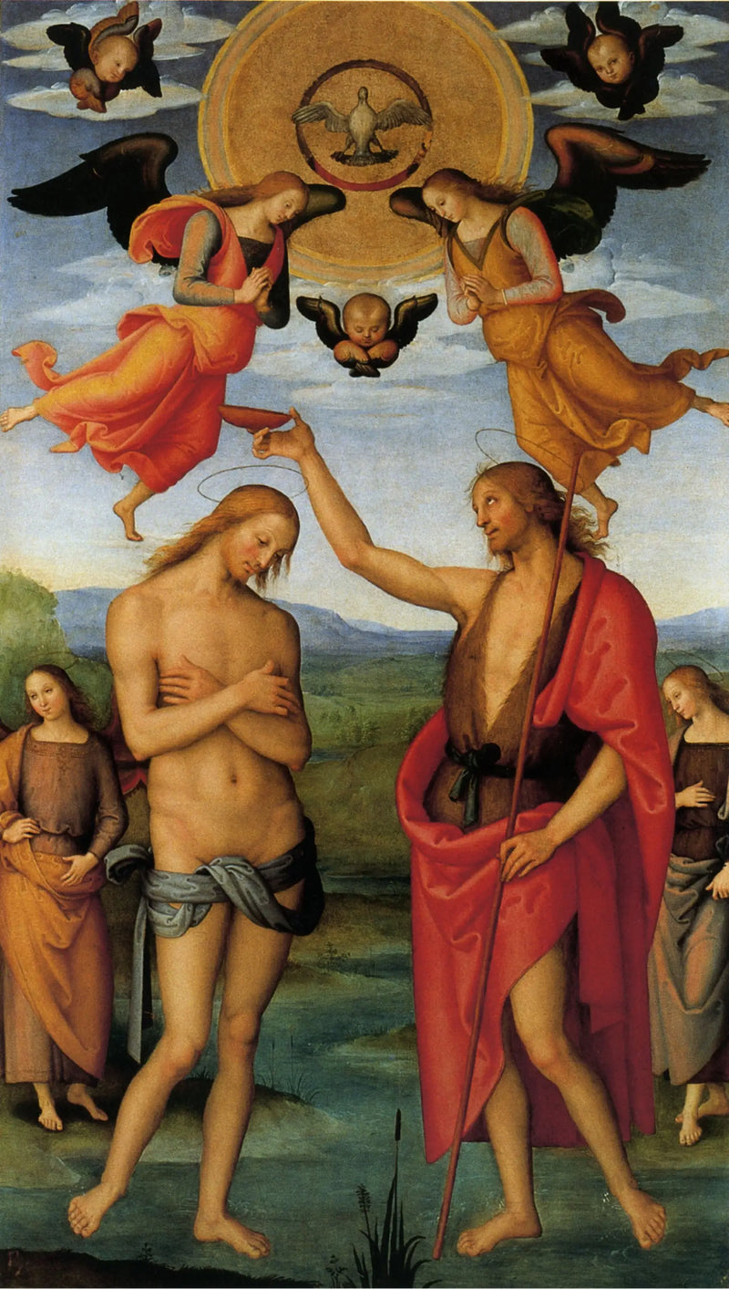 Křest Krista - Pietro Perugino