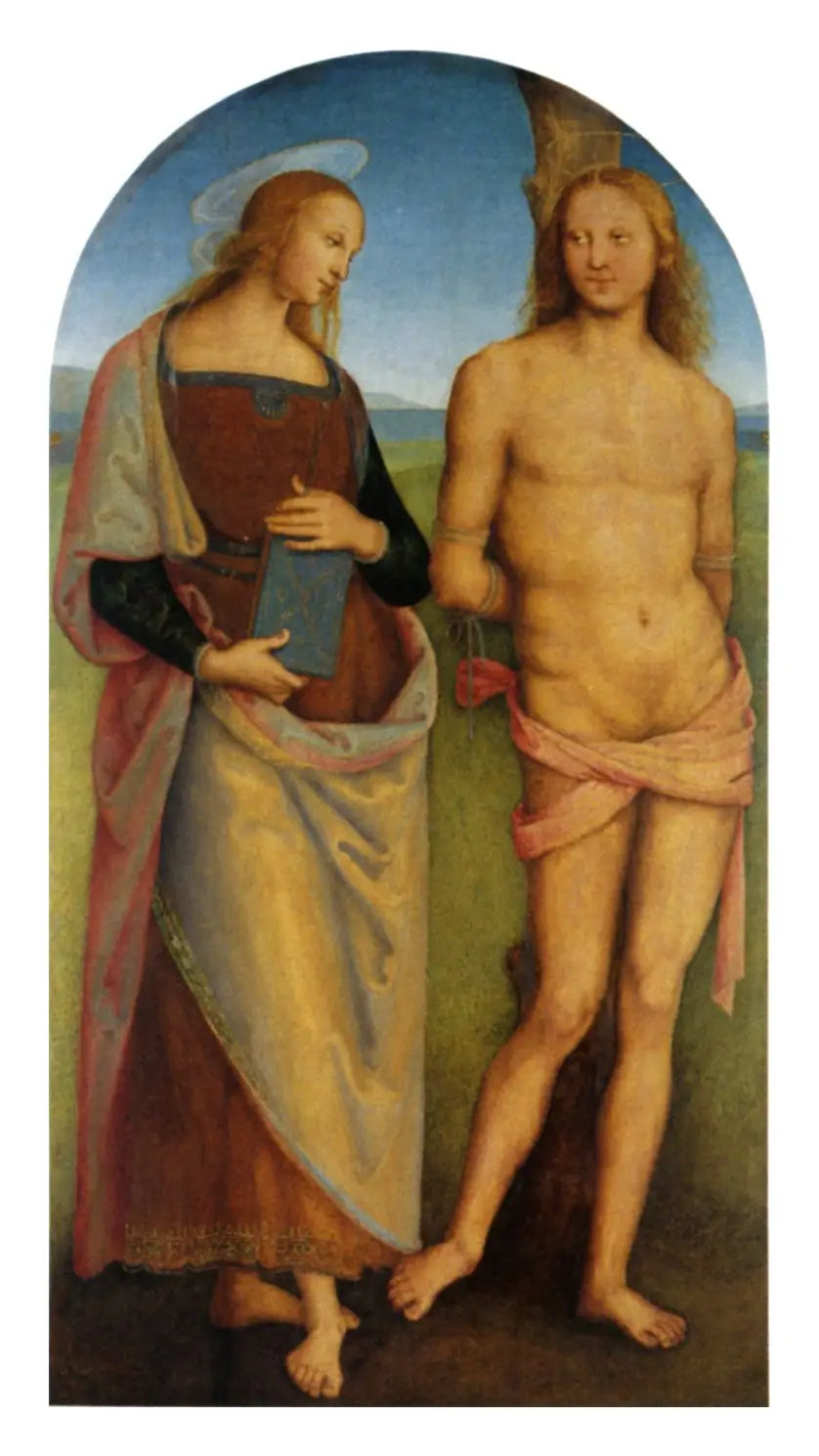 Sv. Sebastian a sv. Apolonie - Pietro Perugino
