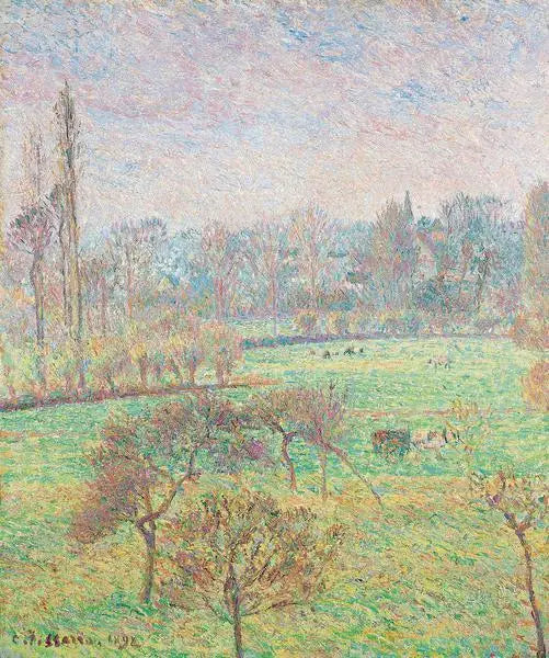 Ráno, podzim, Éragny - Camille Pissarro