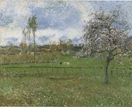 Reproduction du tableau « Prairie d'Eragny - Camille Pissarro » par Alpha Reproduction en peinture à l’huile