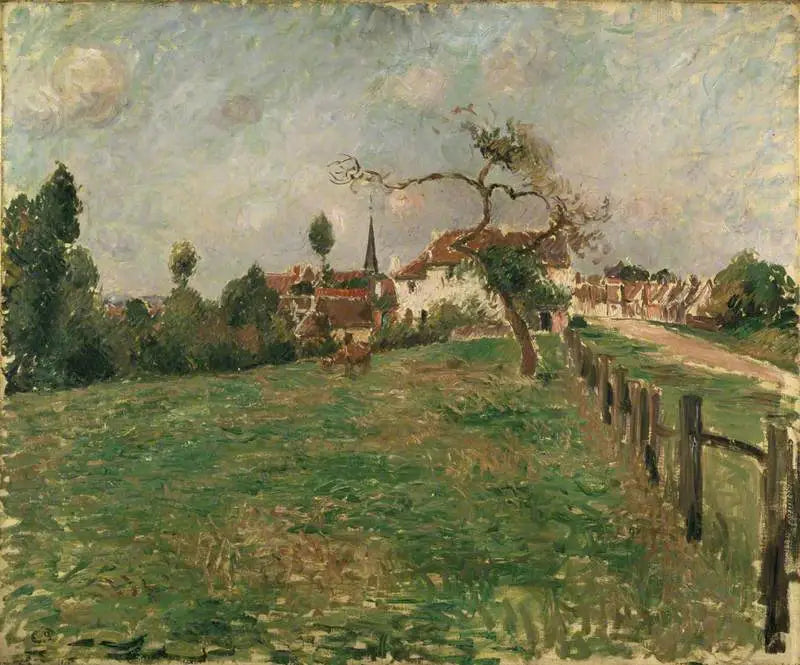 Reproduction du tableau « Le village d'Éragny - Camille Pissarro » par Alpha Reproduction en peinture à l’huile