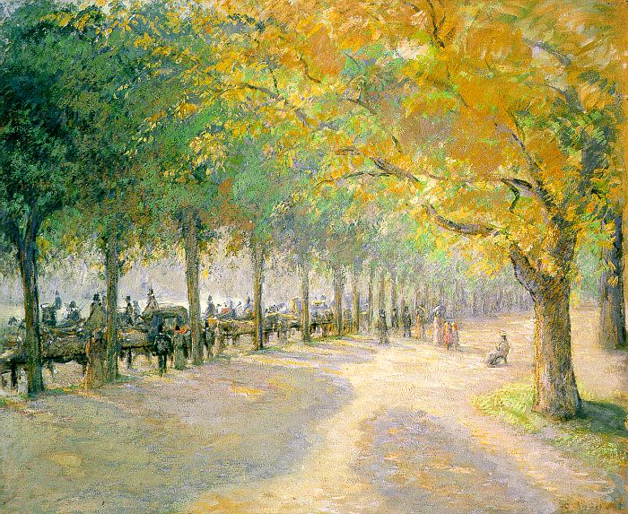 Reproduction du tableau « Hyde Park - Camille Pissarro » par Alpha Reproduction en peinture à l’huile