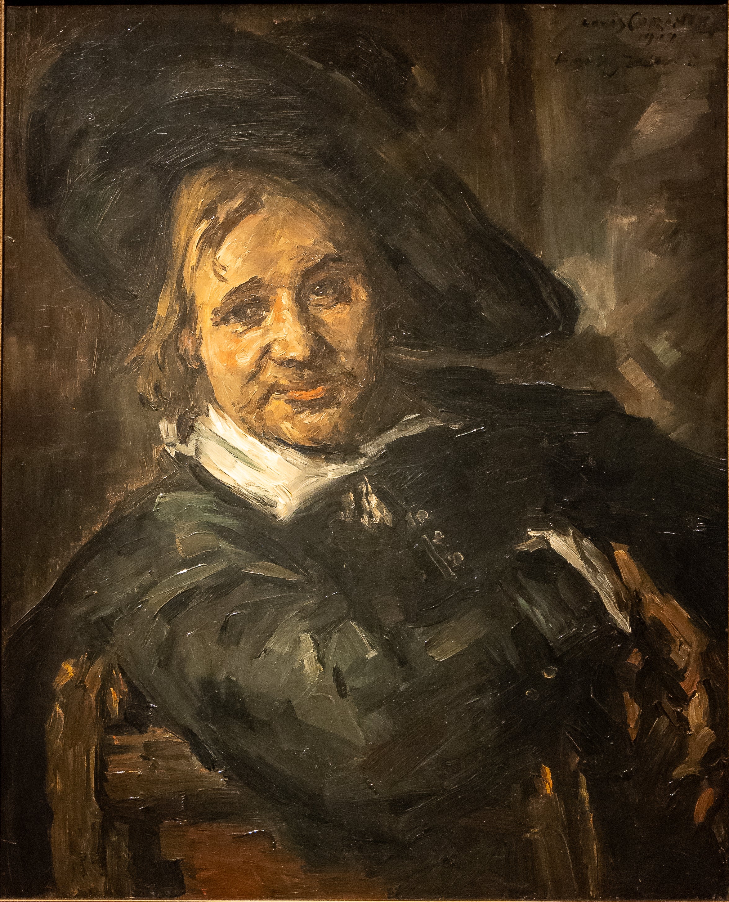 Portrait d'un homme portant un chapeau mou (d'après Frans Hals) - Lovis Corinth