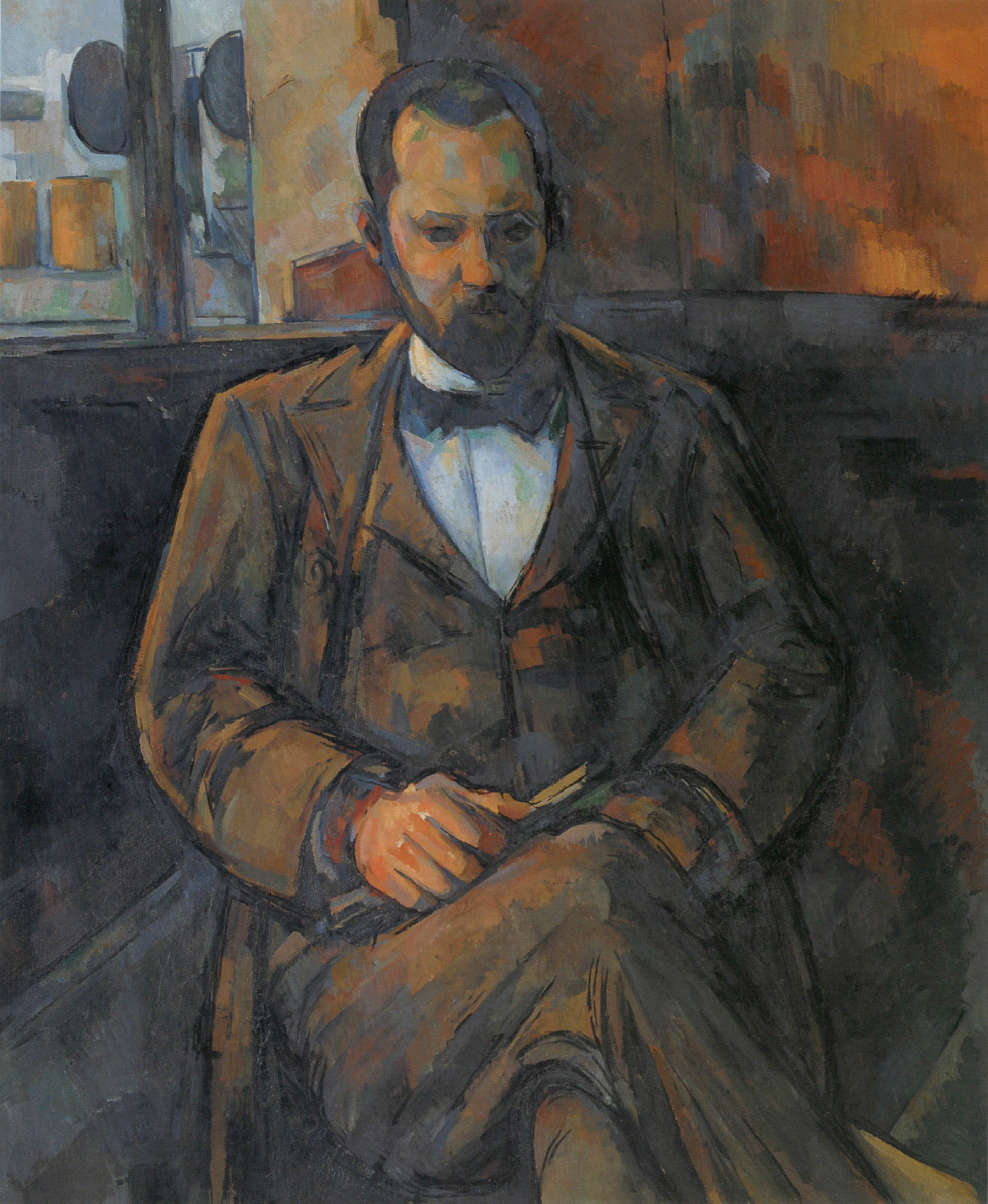 Reproduction du tableau « Portrait d'Ambroise Vollard - Paul Cézanne » par Alpha Reproduction en peinture à l’huile