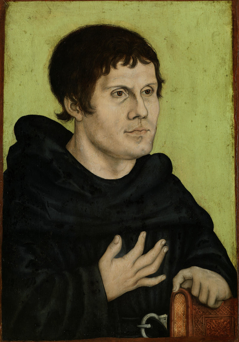 Martin Luther jako augustiniánský mnich - Lucas Cranach starší