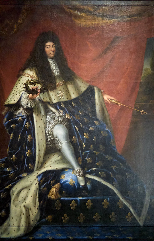 Portrét Ludvíka XIV. v korunovačním rouchu – Hyacinthe Rigaud (1701)