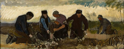 Sklizeň brambor (pět číslic) - Vincent van Gogh
