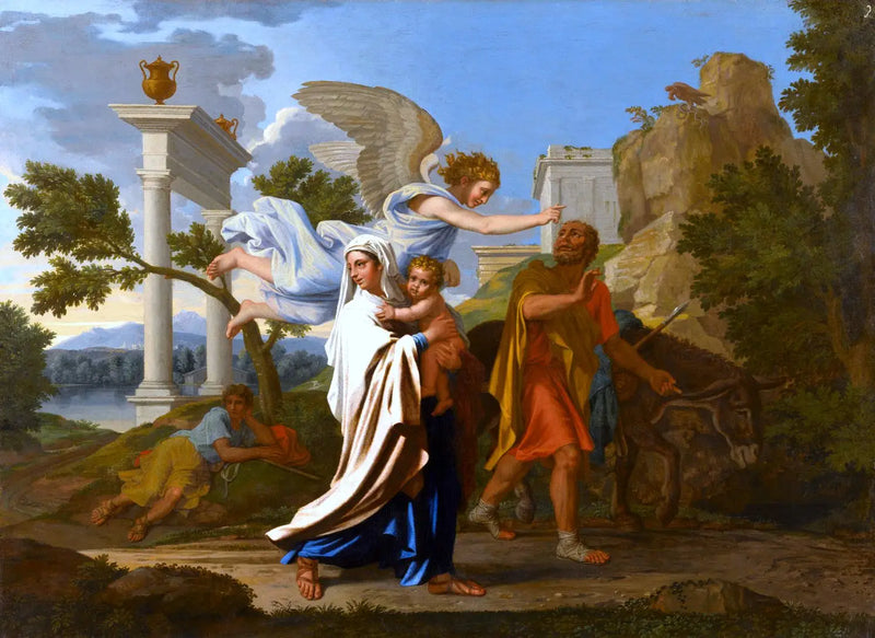 Útěk do Egypta - Nicolas Poussin