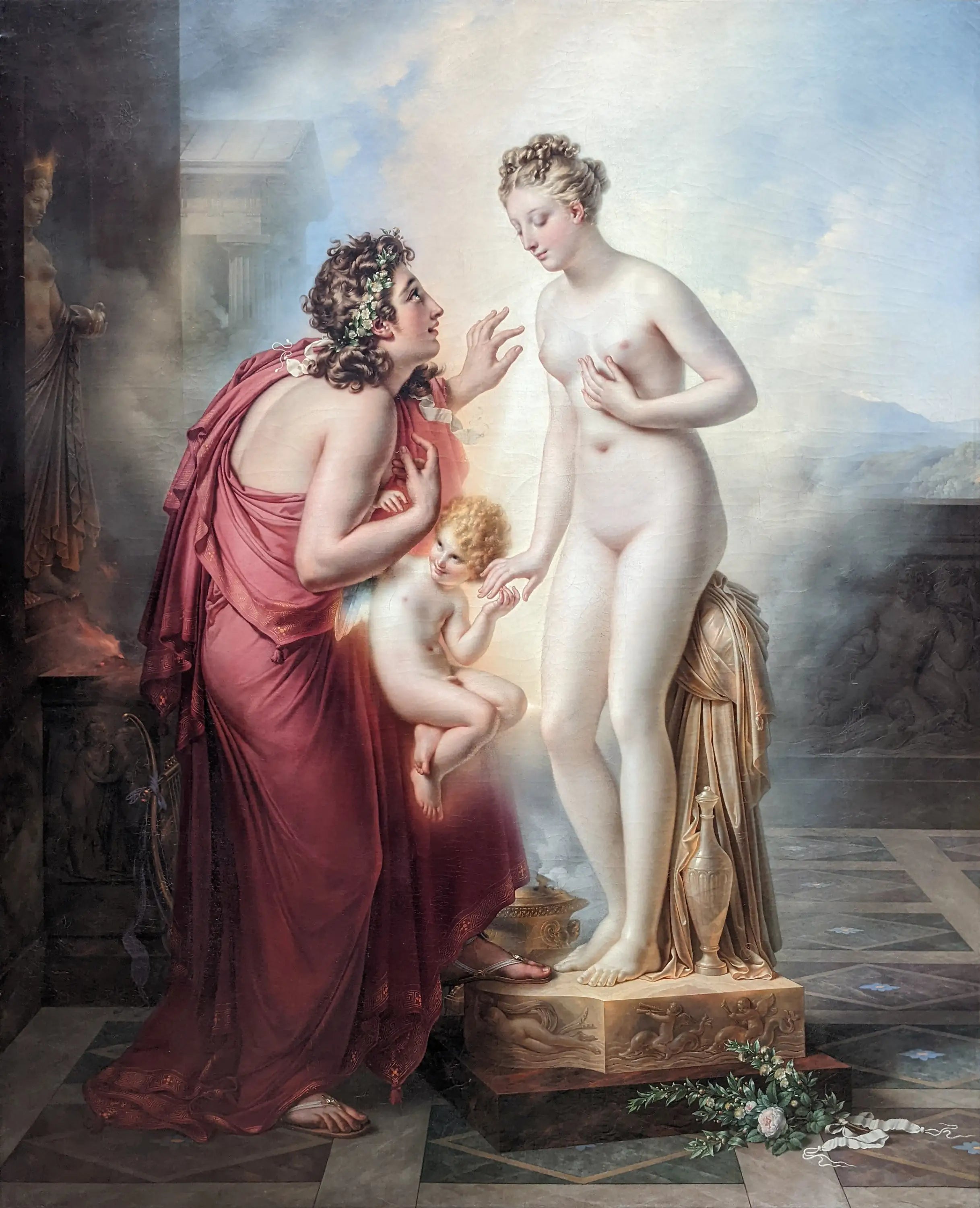 Pygmalion amoureux de sa statue - Anne-Louis Girodet - Alpha Reproduction