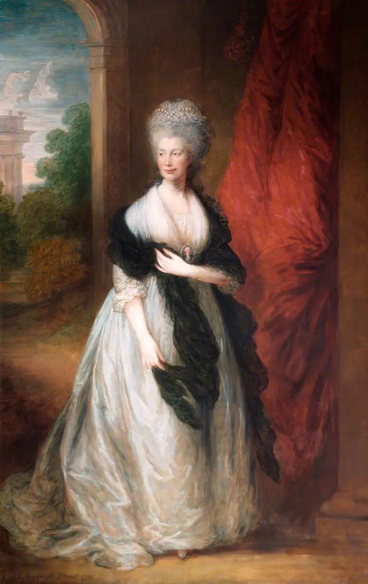 Královna Charlotte (1744–1818) - Thomas Gainsborough