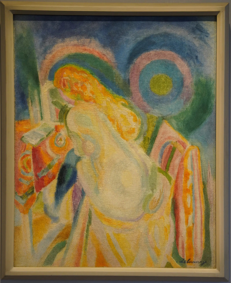 Nahá žena čtoucí - Robert Delaunay