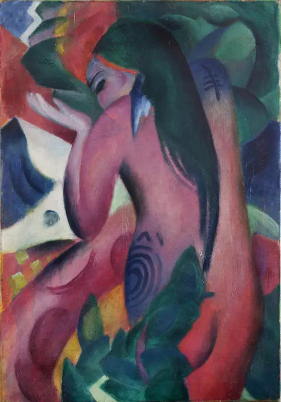 Červená žena - Franz Marc