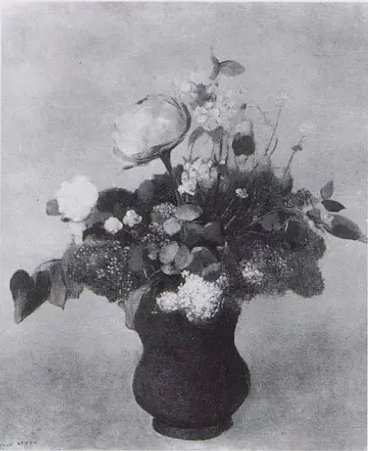 Pivoine géranium et lilas - Odilon Redon - Alpha Reproduction