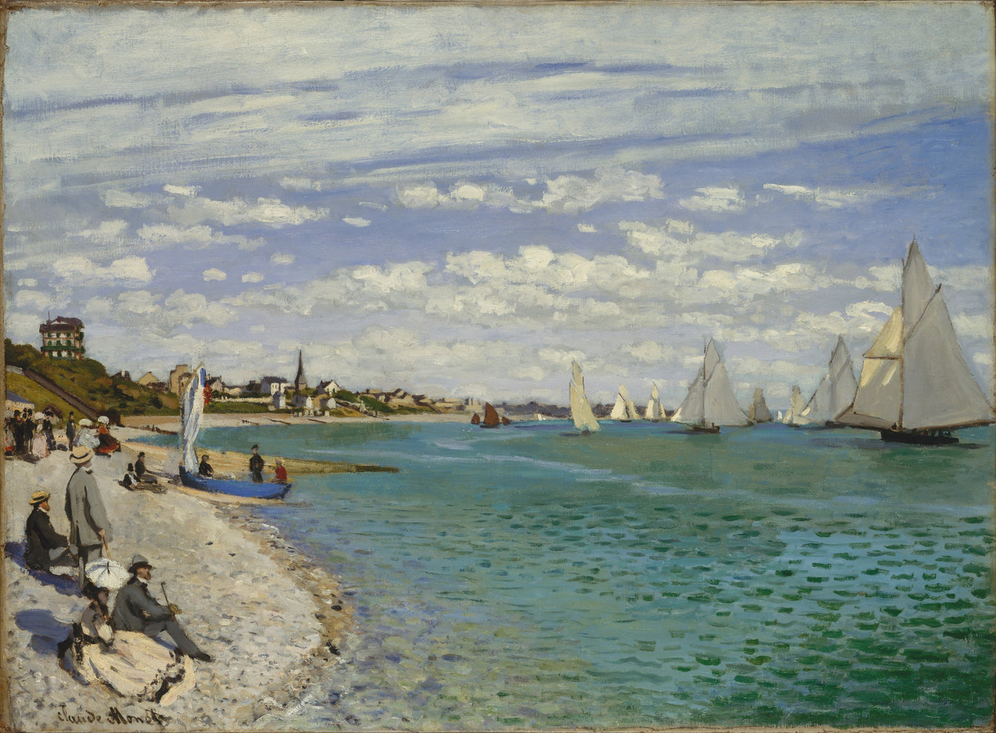 ⛵ Regaty v Sainte-Adresse – Claude Monet (1867)