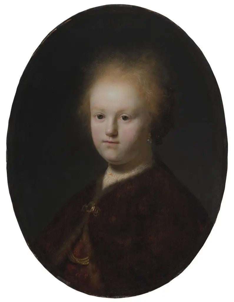 Rembrandtova sestra, nebo Portrét mladé dívky - Rembrandt