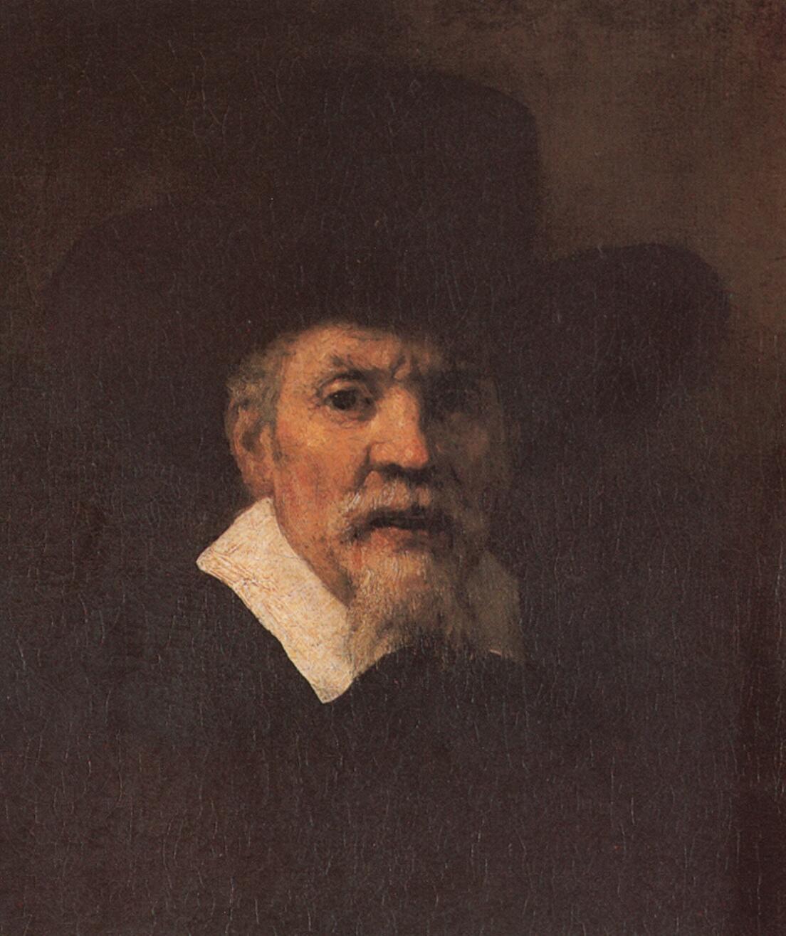 Reproduction du tableau « Portrait d'un homme, peut-être Arnout Tholincx - Rembrandt » par Alpha Reproduction en peinture à l’huile