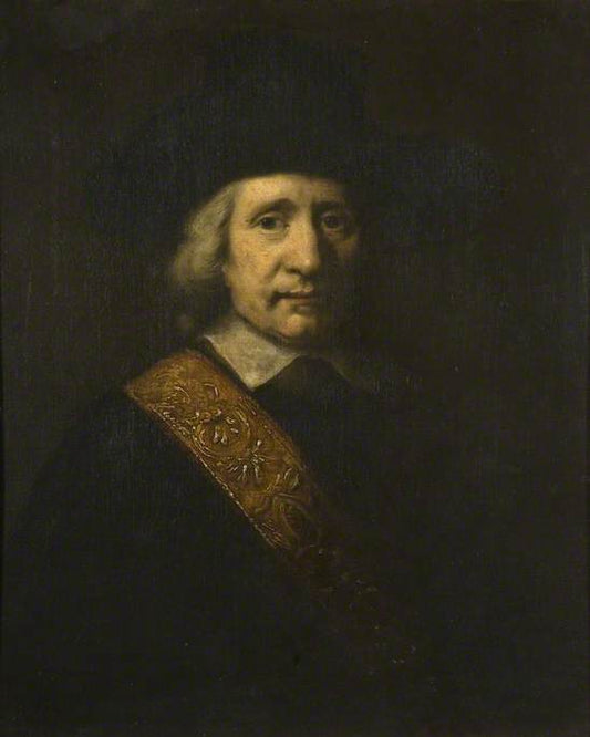 Reproduction du tableau « Portrait d'homme (Le Porte-étendard, Floris Soop, 1604–1657) - Rembrandt » par Alpha Reproduction en peinture à l’huile