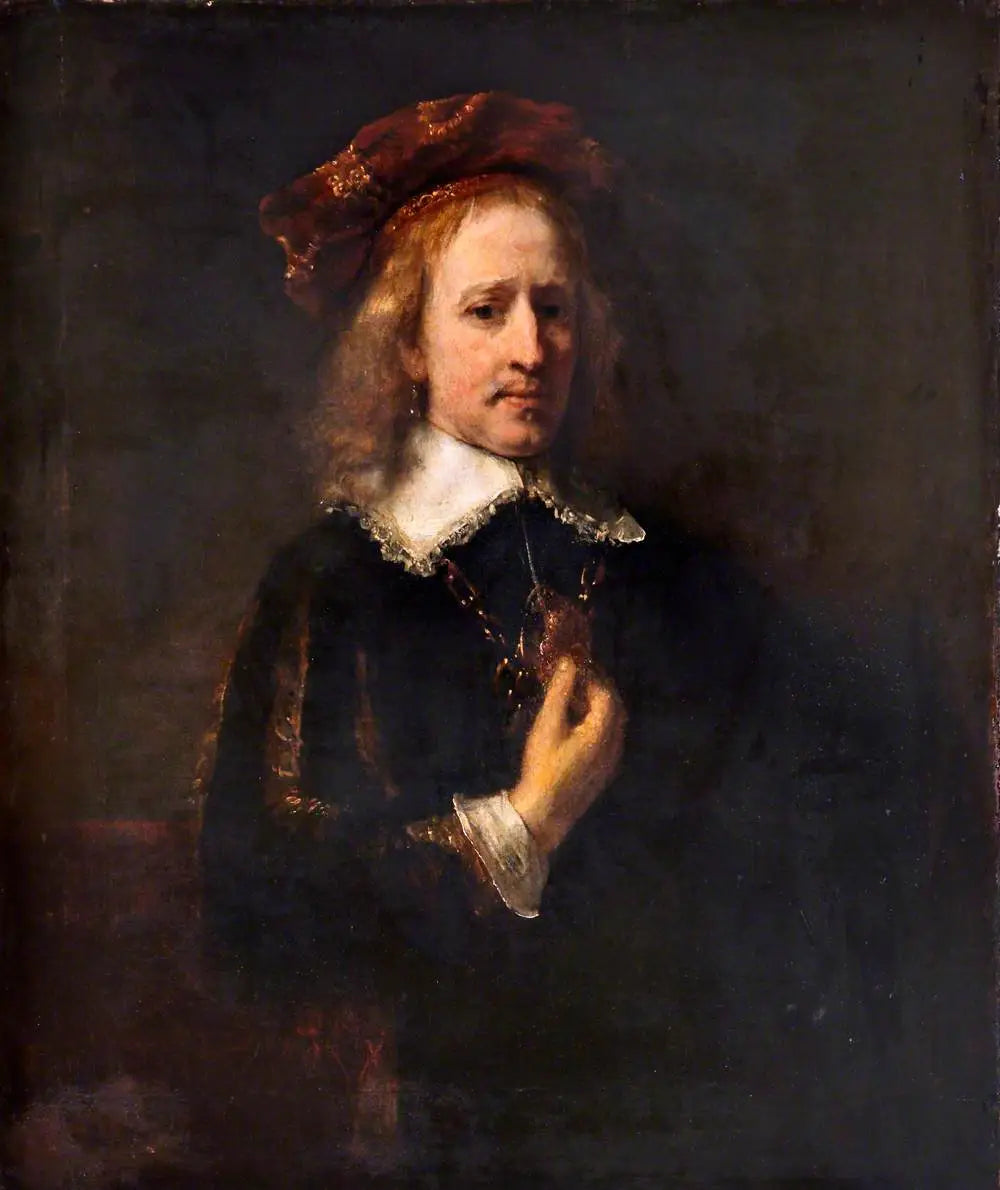 Reproduction du tableau « Portrait d'un homme - Rembrandt » par Alpha Reproduction en peinture à l’huile