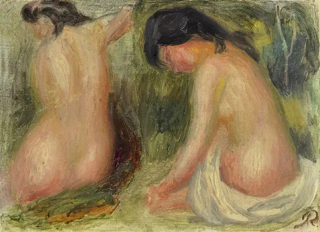Reproduction du tableau « Baigneuses - Pierre-Auguste Renoir » par Alpha Reproduction en peinture à l’huile