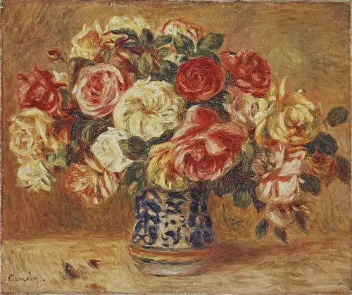 Kytice růží - Pierre-Auguste Renoir