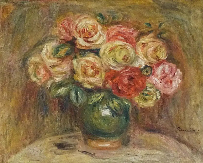 Růže ve váze - Pierre-Auguste Renoir