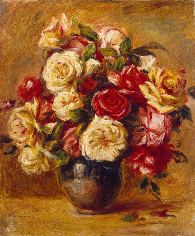Kytice růží - Pierre-Auguste Renoir