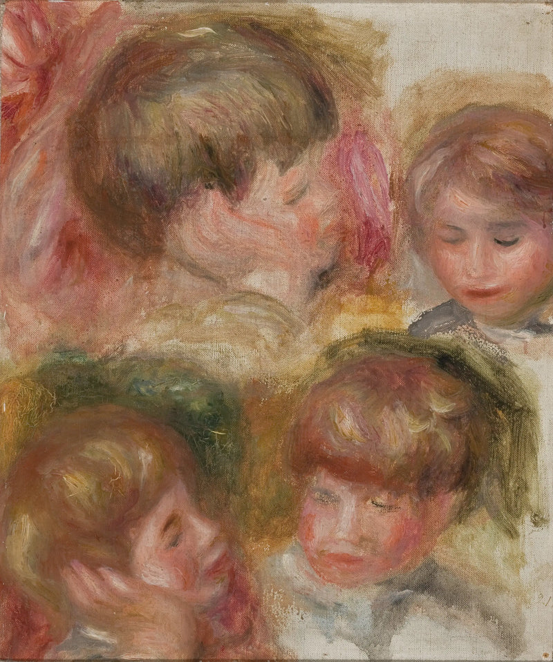 Čtyři hlavy - Pierre-Auguste Renoir