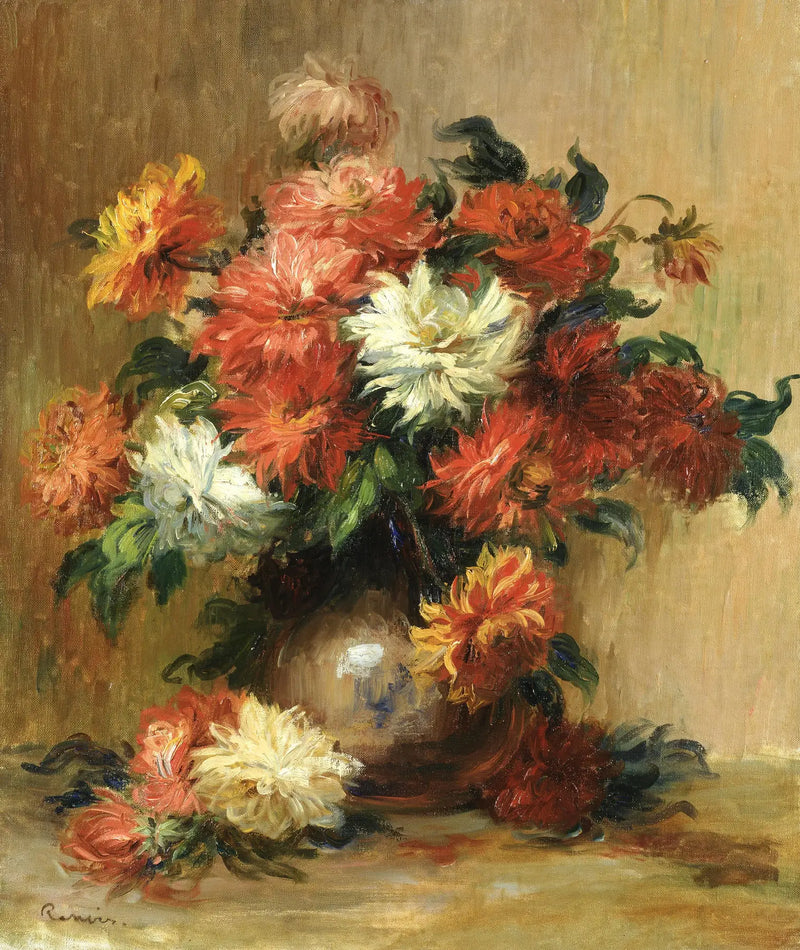 Dahlias - Pierre-Auguste Renoir