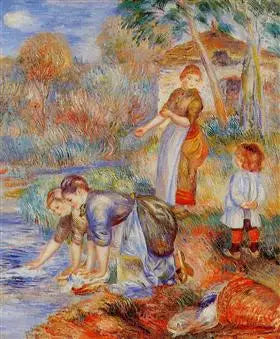 Praní prádla - Pierre-Auguste Renoir