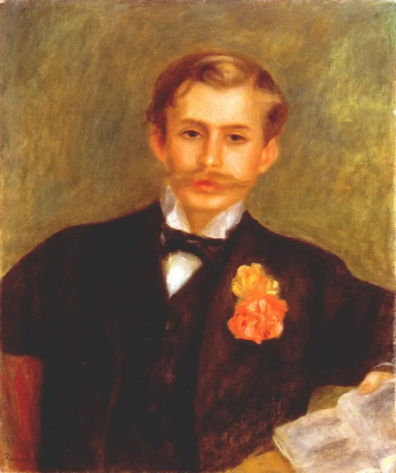 Mladý muž s karafiátem - Pierre-Auguste Renoir